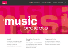 Tablet Screenshot of musicprojects.de